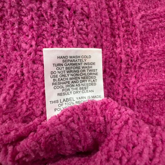 Pink Rose Soft Comfy Boat Neck Dolman Sleeve Pullover Sweater Women's Size Large - Picture 5 of 5